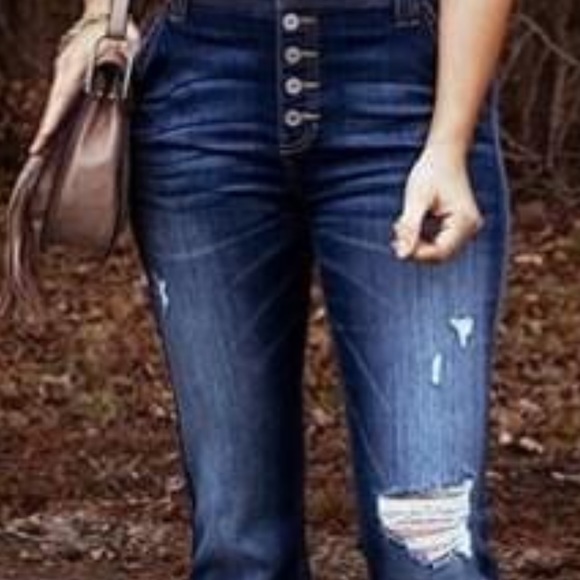 Brand new High waist bell bottom stretch Jeans - Picture 6 of 7